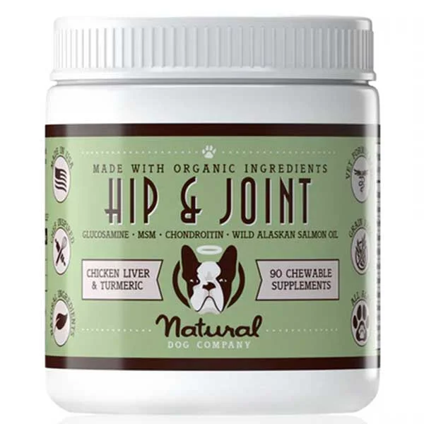 Natural Dog Company Hip & Joint Dog Supplement, 90 Count