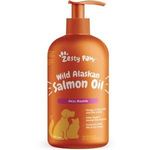 Zesty Paws Wild Alaskan Salmon Oil Liquid Skin & Coat Supplement