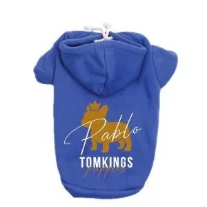 Blue TomKings Puppies Frenchie Hoodie