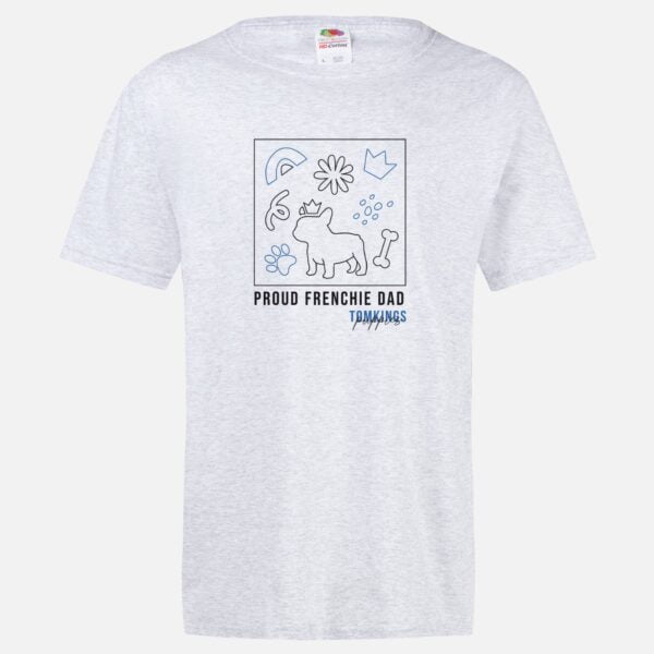 Proud Frenchie Dad T-shirt in the TomKings Shop