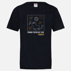 Proud Frenchie Dad T-shirt in the TomKings Shop