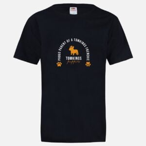 "Proud Parent of a TomKings Frenchie" T-shirt in the TomKings Shop